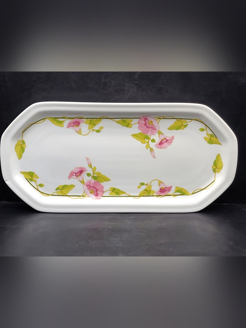 Vintage Toscany Collection Portsmouth Platter Serving Tray Floral Japan READ